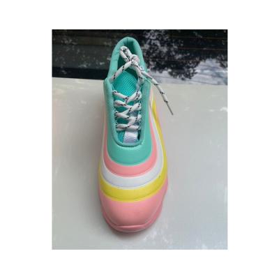 China Lit 2021 New High Quality Thick-soled Sneakers Cushioning Handle Rainbow Color Shoes Wholesale for sale