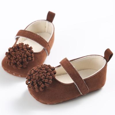 China Unique Newborn Baby Shoes High Quality Printed Princess Toddler Shoes Soft Color Flower Girl 0-1 Years Old for sale