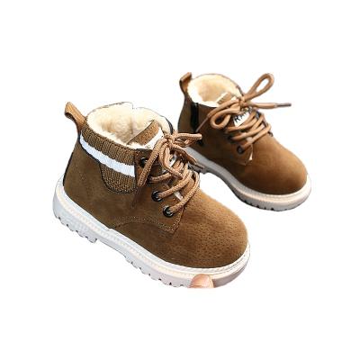 China New design hot sale children's deodorization children's winter snow boots children's warm baby shoes with velvet for sale