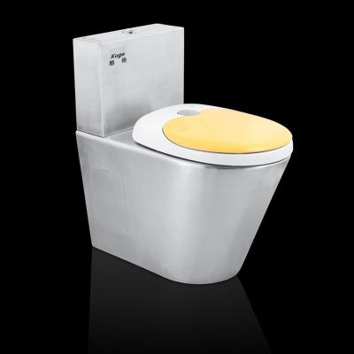 China Toilet Bowl Hot Selling Stainless Steel Double-Flow Bathroom Toilet Bowl Floor Price for sale