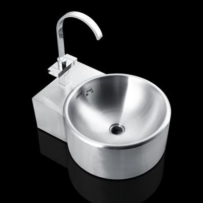 China Hot Sale Modern Stainless Steel Hand Wash Basin Modern Wall Mounted Sink for sale