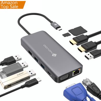 China 2021 Hot Selling Novoo Good Quality Port Hub 6 Usb Hub 6 In 1 Multi Usb Hub Smart Hub for sale