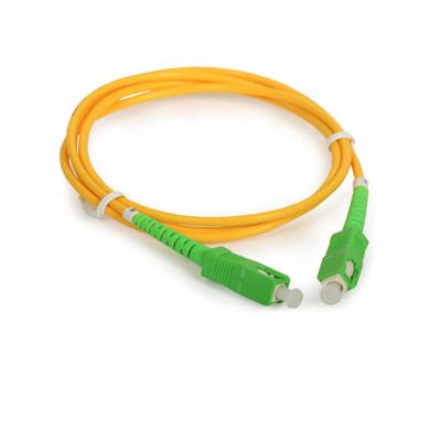 China SC/APC to SC/APC Singlemode Simplex LSZH SFP Fiber Optic Patch Cord Transmission Equipment Fiber Optic Patch Cord 3m for sale