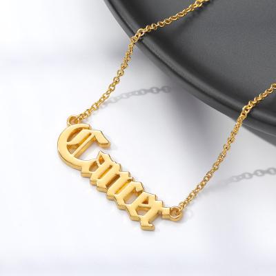 China Wholesale Old Font Alloy Fashion Necklace Twelve CLASSIC English Zodiac Necklace Capricorn, Pisces, Aries, Taurus for sale