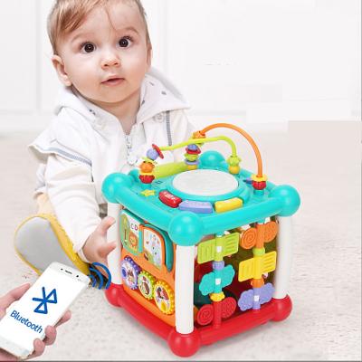 China ABS Plastic Wholesale Early Beat Drum Baby Education Music Hand Beat Drum Hexagon Durable Multifunctional Children's Educational Music for sale