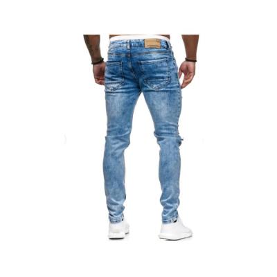 China Breathable High Quality Custom Purple USA Wind Pants Mens Jeans Cotton for sale