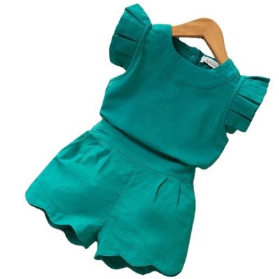 China Kids Girls Casual Dress Sets New Summer Style Brand Baby Clothes Short Sleeve T-shirt Panty Dress 2Pcs Kids Clothes Suits for sale