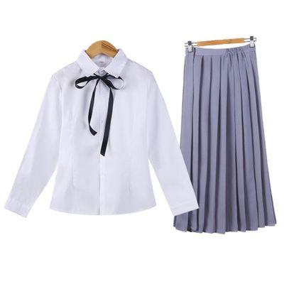 China School Japanese Girl Costume Jk High School Student Uniform Clothes Set Pleated Cute Women's Skirt Cosplay Costume Set Custom for sale