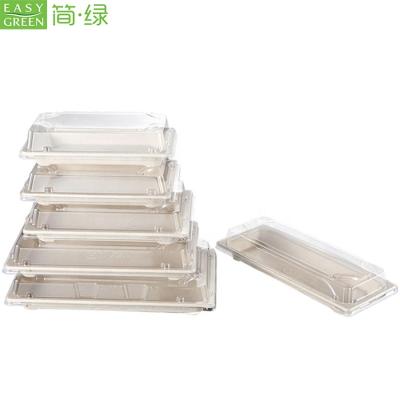 China Ecological; Easy Green Biodegradable Disposable Biodegradable Pulp Supermarket Display Meat Sushi Tray EG. - 0.4B for sale