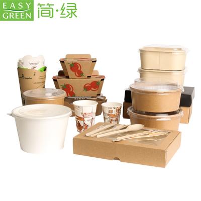 China Recyclable Custom Logo Printing Disposable Food Paper Packaging Food Grade Take Away Kraft Paper Box for sale