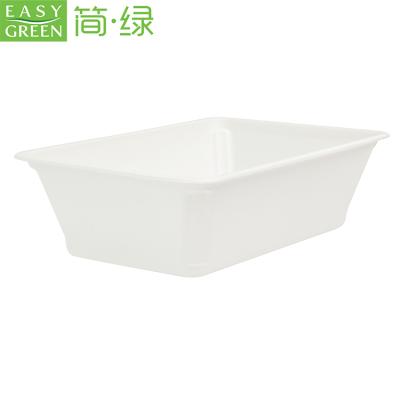 China 100% Food Grade Cornstarch Easy Green Biodegradable Disposable Meat Trays TP200 for sale