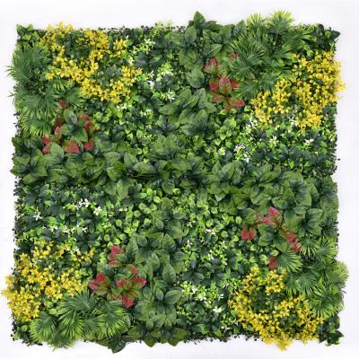 China Eco-friendly Home Decoration Faux Ornamental Plants Artificial Plant Wall Plastic Backdrop For Wall Green Darden for sale