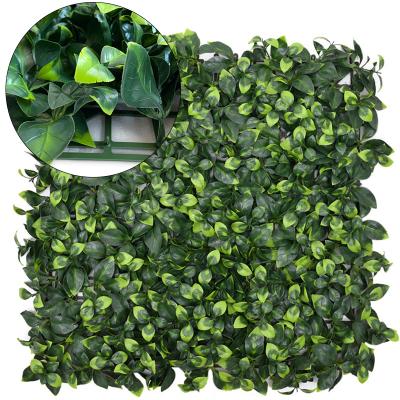 China Eco-friendly UV Protection Plastic Greenery Boxwood Hedge Panels Non-Toxic Artificial Plant Wall For Indoor Outdoor for sale