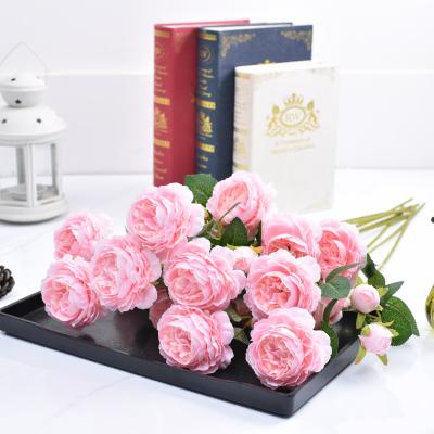 China Wholesale Customized Natural Color Artificial Peony Flowers Eco-friendly Good Quality for sale