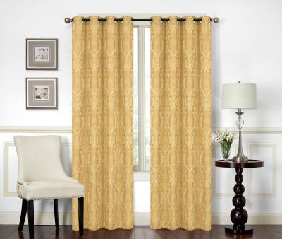 China fashion golden yellow curtain for sale