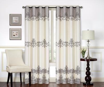 China Blackout Printing Polyester Woven Blackout Curtain Fabric for sale