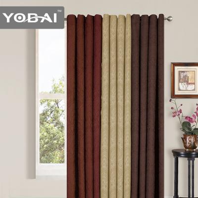 China Luxury Fashion Jacquard Fabric Stripe Fabric Seam Set Drapes Curtains for sale