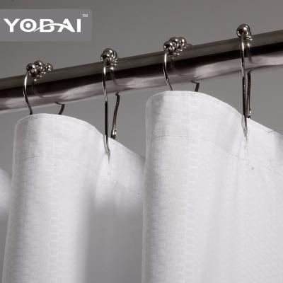 China Hotel Sustainable High Quality Polyester Material Shower Curtain for sale