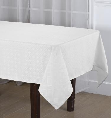 China Fashion Design Jacquard Rectangle Table Cover for 6-8 People for sale