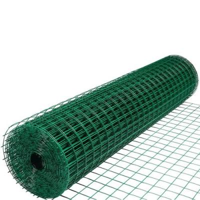 China Fence Green Color 1x1 Welded Wire Mesh Zinc Coated Galvanized Welded Wire Mesh for sale