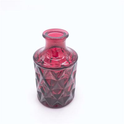 China 2019 Hot Sale Recyclable Perfume Essential Oil Reed Diffuser Perfume Round Glass Home Bottles for sale