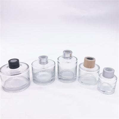 China Sustainable Matte Black Home Room Reed Diffuser Luxury Glass Aroma Scent Empty Glass Bottles for sale