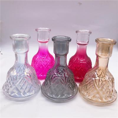 China 2019 hot sale best recyclable hookah glass bottle shisha base, shisha hookah glass bottle vase for sale