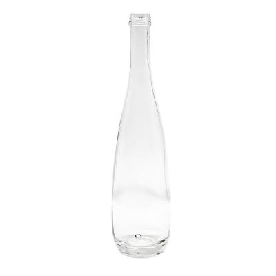 China Hotel HongSa 500ml Wholesale Round Wine Bottle Spirit Bottle Transparent Empty Glass Beer Bottle for sale