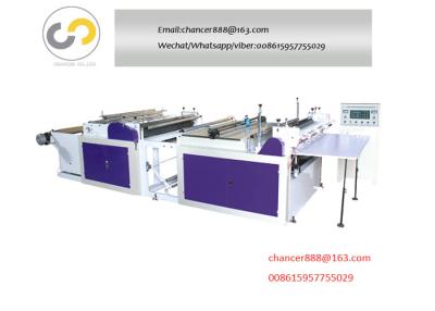 China Non woven fabric embossing cutting machine, Non woven hand sewing bag making machine for sale