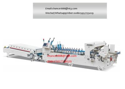 China Automatic cosmetics box making machine, medical box folder gluer for sale