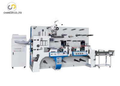 China Automatic two station rotary label die cutting flexo printing machine for sale