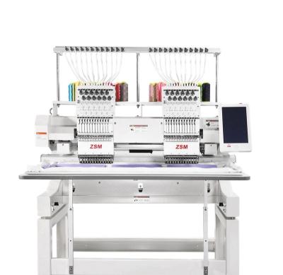 China Garment shops computer embroidery machine high quality commercial two head embroidery machine for sale for sale