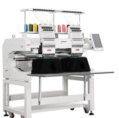 China Garment Shops Chinese Embroidery Machines 2 Heads Computer Controlled Embroidery Machine For Sale for sale