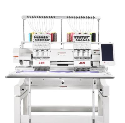 China Garment shops high-tech computerized embroidery machine 2 head embroidery machine for sale for sale