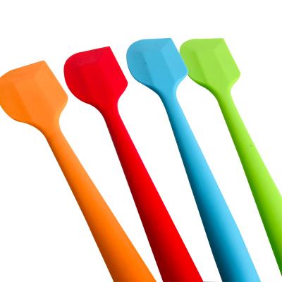 China Sustainable Kitchen 28Cm House Silicone Durable One Piece Baking Pastry Tools Colorful Spatula for sale