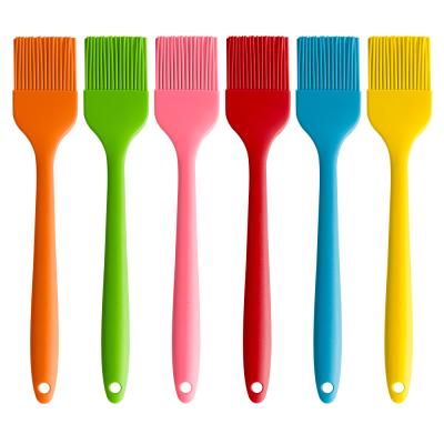 China Sustainable Colorful Silicone Cookware Tools Silicone Pastry Brush For Kitchen Baking for sale