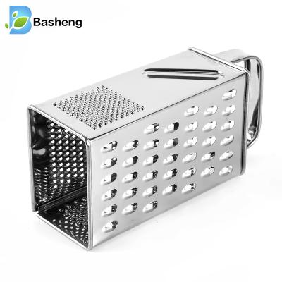 China Viable Hot Sale 8 Inch 4 Side Cheese Grater Kitchen Utensil Vegetable Kitchen Grater for sale