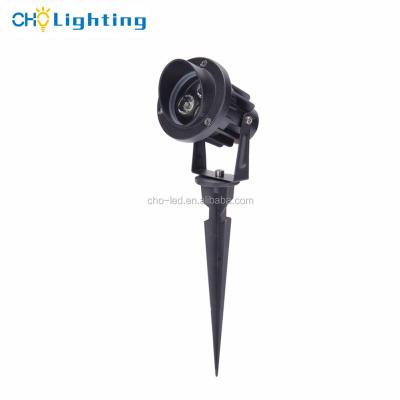 China Outdoor Flood Landscape Lawn 12V 110v 220v ip67 Spike 3w Led Garden Light for sale