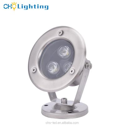 China Waterproof swimming pool pool fountain 12v 3w ip68 led underwater light for sale