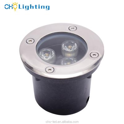 China Garden Foshan factory 3w led underground light 12v 24v ac85-265v 3 years warranty for sale