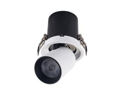 China Embeded 7W LED Stretch Ceiling Light Steerable Gimbal Angle Recessed Downlight Lamp for sale