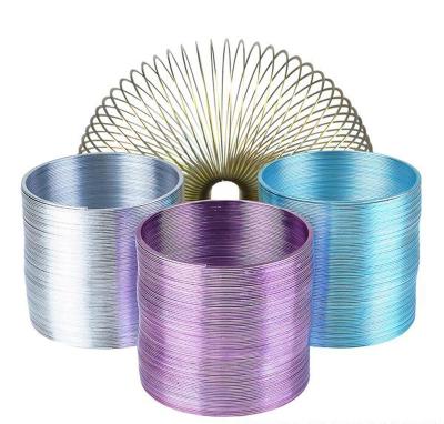 China Metal Toy Spring Stealth Magic Rainbow Compression Coil Spring Manufacturer 80x100mm Large for sale