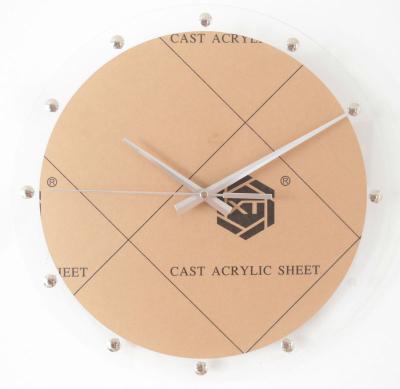 China Best Quality Cast Acrylic Sheet We Produce Custom Design Acrylic Plastic Wall Clock DIY Clock Acrylic Wall Clock With Quality Quartz Movement for sale