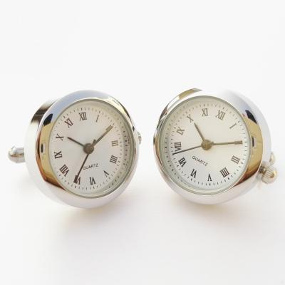 China OEM Factory 304 Stainless Steel and Alloy Stainless Steel Cufflinks with Functional Watch with Japanese Movement for sale