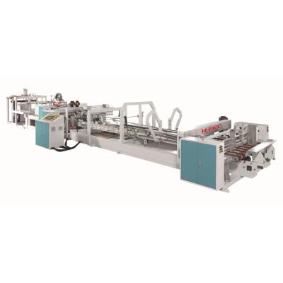 China Best Quality Products Folder 4 6 Accurate Automatic Carton Folder Gluer Machine Full Automatic Corner Suction Feeding Gluer Machine for sale