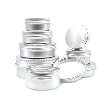 China Low Price 10ml 15ml 30ml 40ml 50ml 60ml 80ml 180ml 200ml Eco-friendly Aluminum Cream Container 100ml 120ml 150ml Jar For Cosmetics for sale