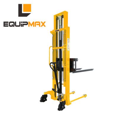 China New Hotels Condition 1.0-2.0 Ton Manual Hydraulic Pallet Stacker for sale