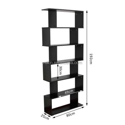 China Modern popular designed shelves with 6 stories of wood for sale for sale