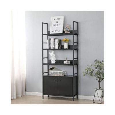 China Modern Black Chinese Factory Bookcase Expandable Tier Shelf With Universal Storage Cabinet Shelf For Living Room for sale