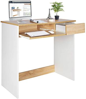 China Modern factory price/20 years experience style home office computer desk with storage drawer and keyboard rack for sale